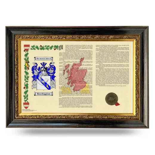 Heardingghan Armorial Landscape Framed - Heirloom