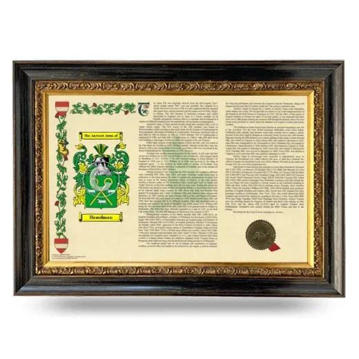 Heardman Armorial Landscape Framed - Heirloom