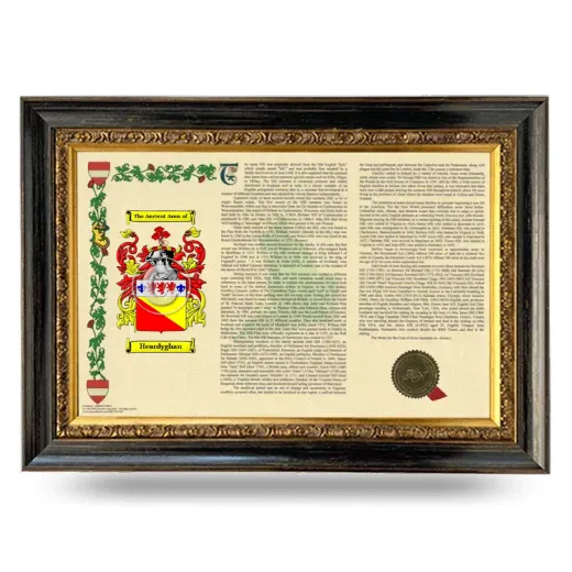 Heardyghan Armorial Landscape Framed - Heirloom