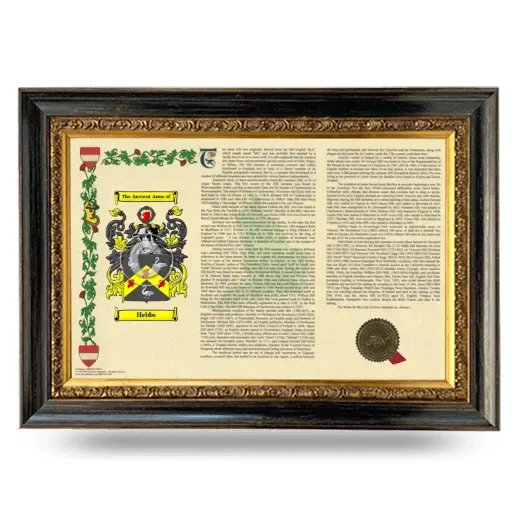 Hebbs Armorial Landscape Framed - Heirloom