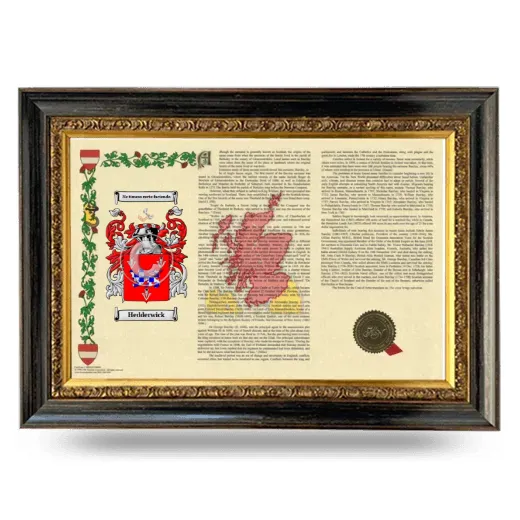 Hedderwick Armorial Landscape Framed - Heirloom