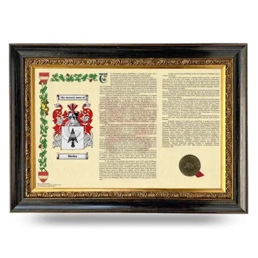 Heder Armorial Landscape Framed - Heirloom