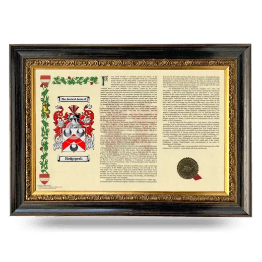 Hedgepeth Armorial Landscape Framed - Heirloom