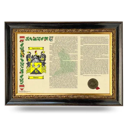 Heeter Armorial Landscape Framed - Heirloom