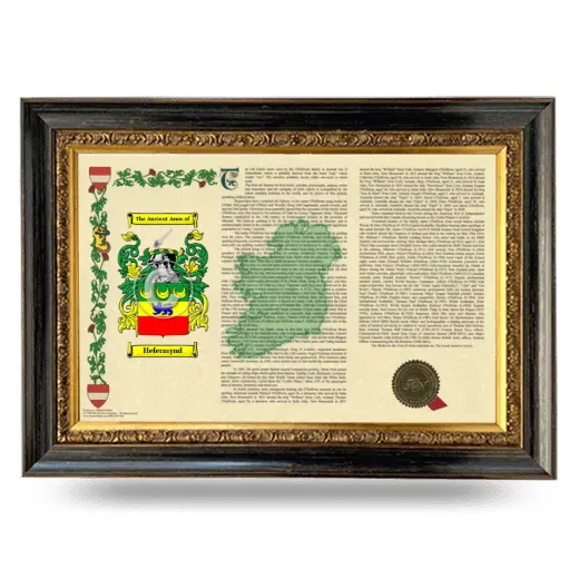 Hefermynd Armorial Landscape Framed - Heirloom