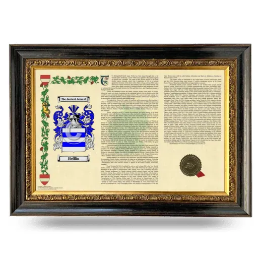 Hefflin Armorial Landscape Framed - Heirloom
