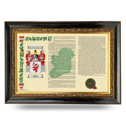 Heflin Armorial Landscape Framed - Heirloom
