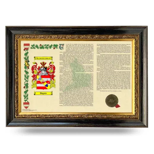 Hegate Armorial Landscape Framed - Heirloom
