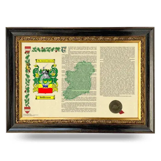 Heiffermen Armorial Landscape Framed - Heirloom