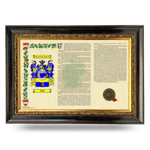 Heile Armorial Landscape Framed - Heirloom