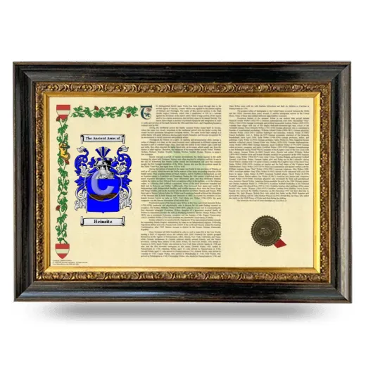 Heinritz Armorial Landscape Framed - Heirloom