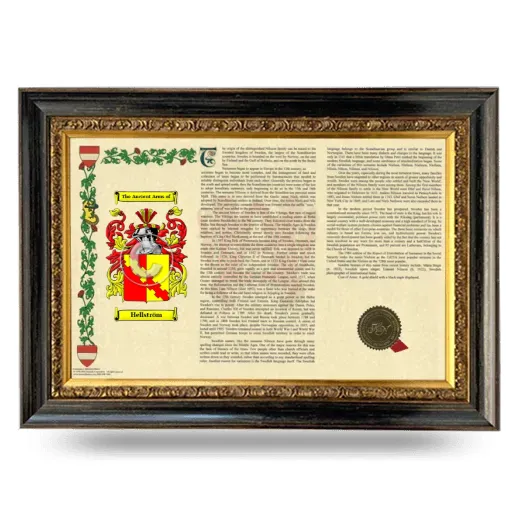 Hellström Armorial Landscape Framed - Heirloom