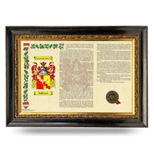 Hellstrom Armorial Landscape Framed - Heirloom