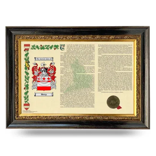 Hemp Armorial Landscape Framed - Heirloom