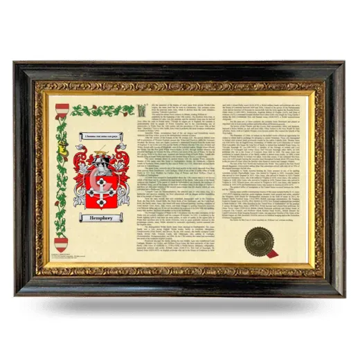 Hemphrey Armorial Landscape Framed - Heirloom