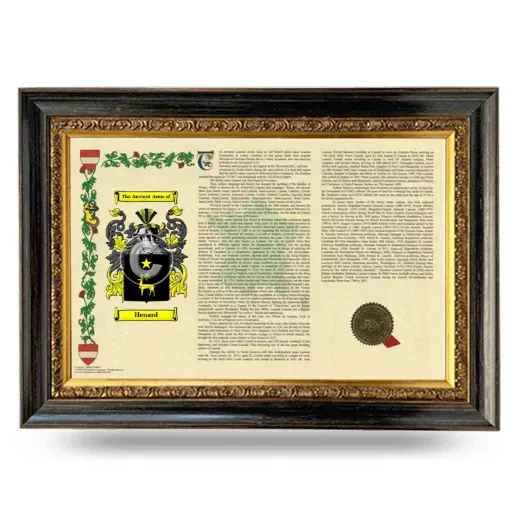 Henard Armorial Landscape Framed - Heirloom