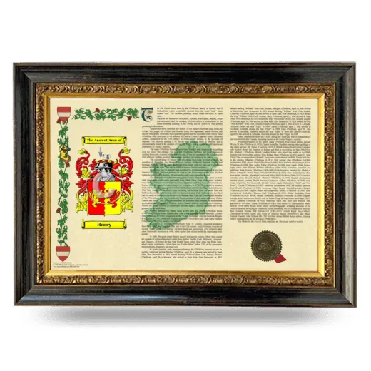 Heney Armorial Landscape Framed - Heirloom