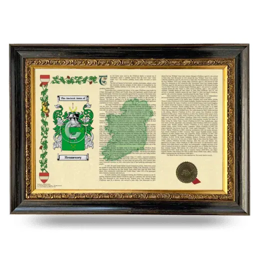 Hennessey Armorial Landscape Framed - Heirloom