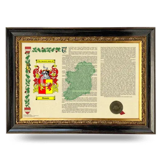 Hennie Armorial Landscape Framed - Heirloom