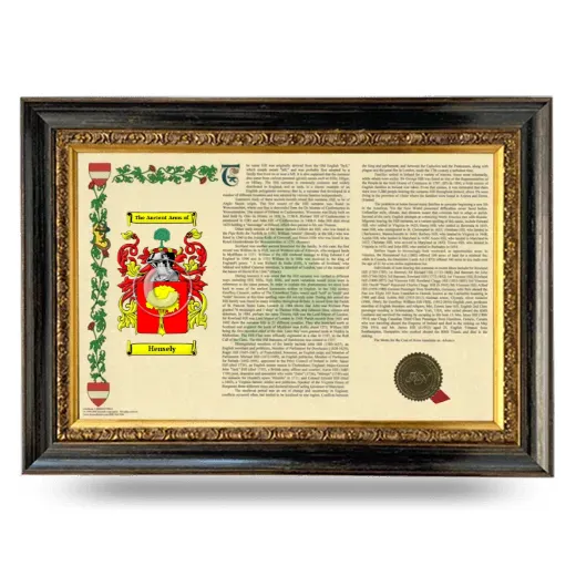 Hensely Armorial Landscape Framed - Heirloom