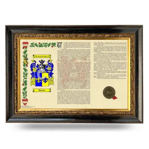 Hensen Armorial Landscape Framed - Heirloom