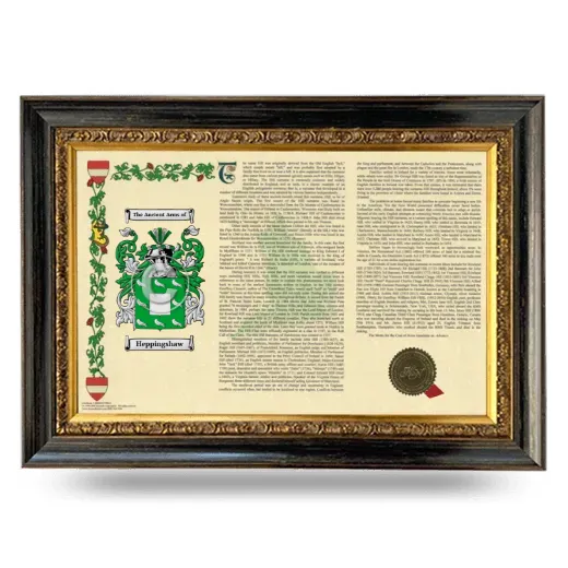 Heppingshaw Armorial Landscape Framed - Heirloom