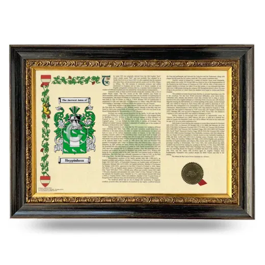 Heppinham Armorial Landscape Framed - Heirloom