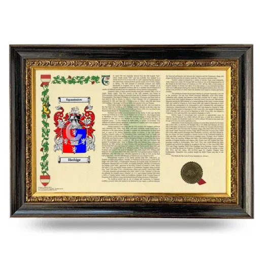 Herbige Armorial Landscape Framed - Heirloom
