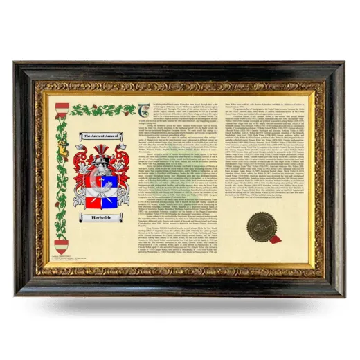 Herholdt Armorial Landscape Framed - Heirloom