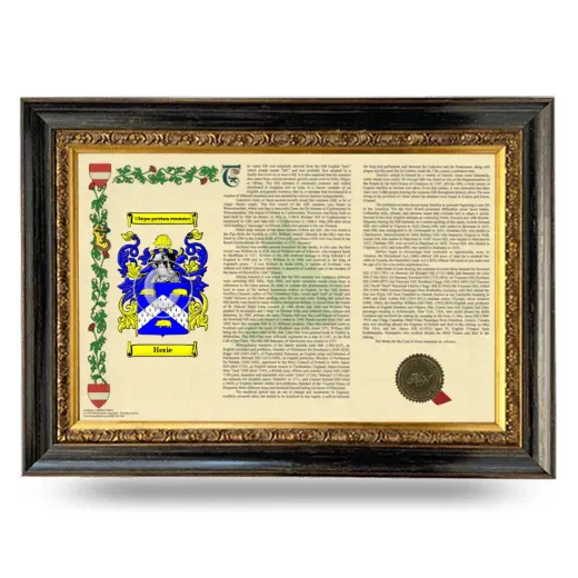 Herie Armorial Landscape Framed - Heirloom