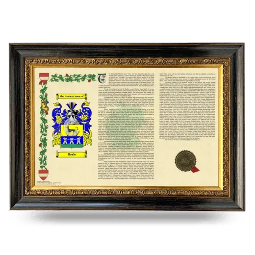 Herle Armorial Landscape Framed - Heirloom