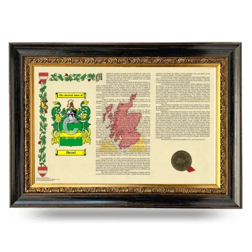 Herrel Armorial Landscape Framed - Heirloom