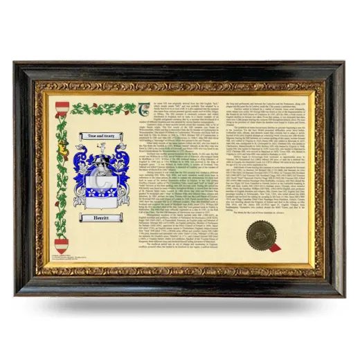 Herritt Armorial Landscape Framed - Heirloom