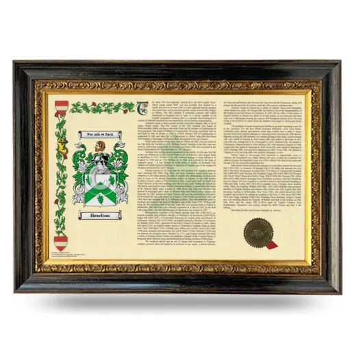 Heselton Armorial Landscape Framed - Heirloom