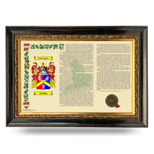 Hesking Armorial Landscape Framed - Heirloom