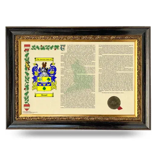 Hessel Armorial Landscape Framed - Heirloom