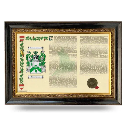 Hesselwood Armorial Landscape Framed - Heirloom