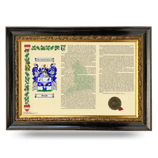 Hessie Armorial Landscape Framed - Heirloom