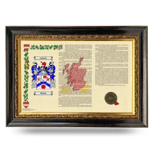 Hewin Armorial Landscape Framed - Heirloom
