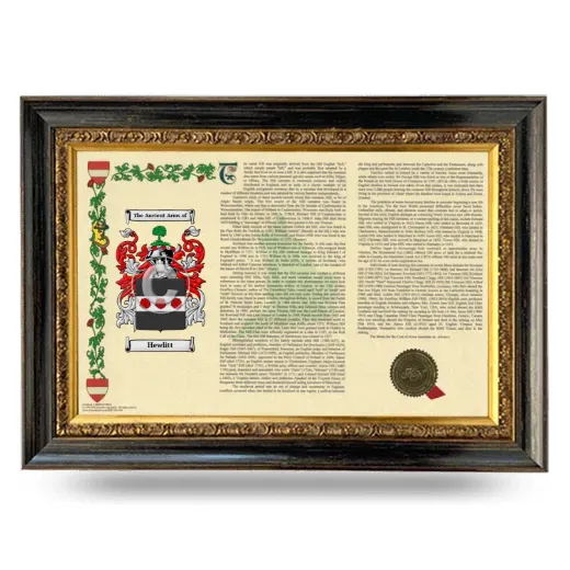 Hewlitt Armorial Landscape Framed - Heirloom