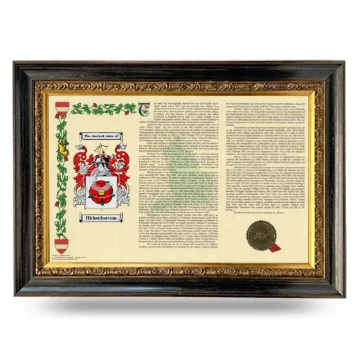 Hickenbottom Armorial Landscape Framed - Heirloom