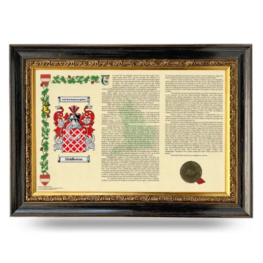 Hiddleston Armorial Landscape Framed - Heirloom