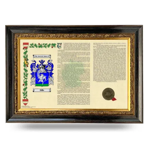Hille Armorial Landscape Framed - Heirloom