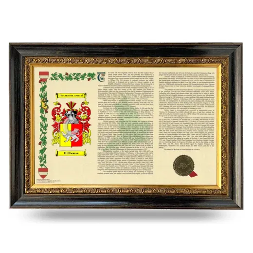 Hillhouse Armorial Landscape Framed - Heirloom