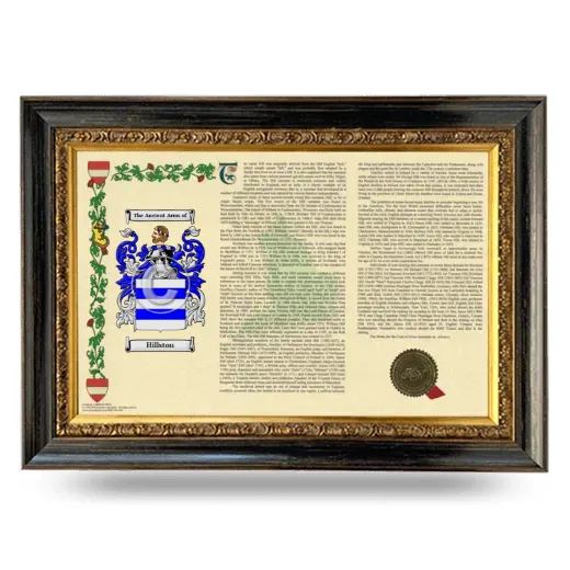 Hillston Armorial Landscape Framed - Heirloom