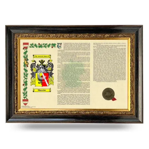Himmler Armorial Landscape Framed - Heirloom