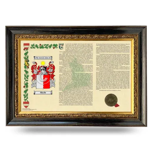 Hincle Armorial Landscape Framed - Heirloom