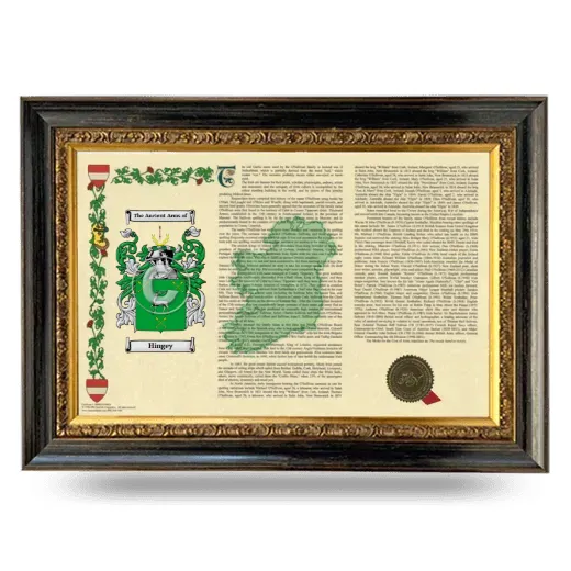 Hingey Armorial Landscape Framed - Heirloom
