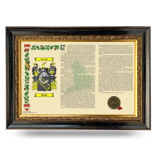 Hipsly Armorial Landscape Framed - Heirloom
