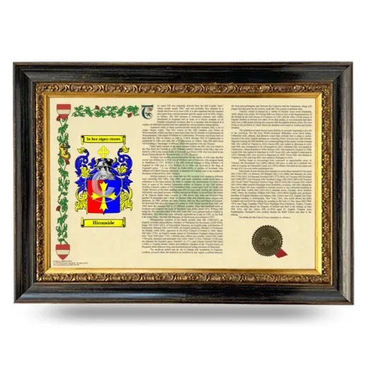 Hironside Armorial Landscape Framed - Heirloom